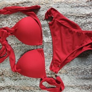 Red Women's Bikini Set